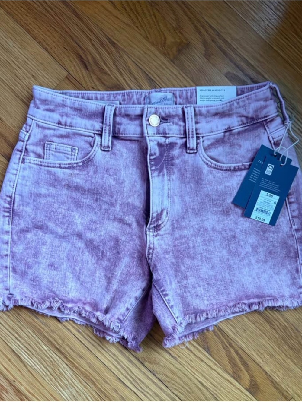 Universal Thread Faded Mauve Denim Cutoff Shorts